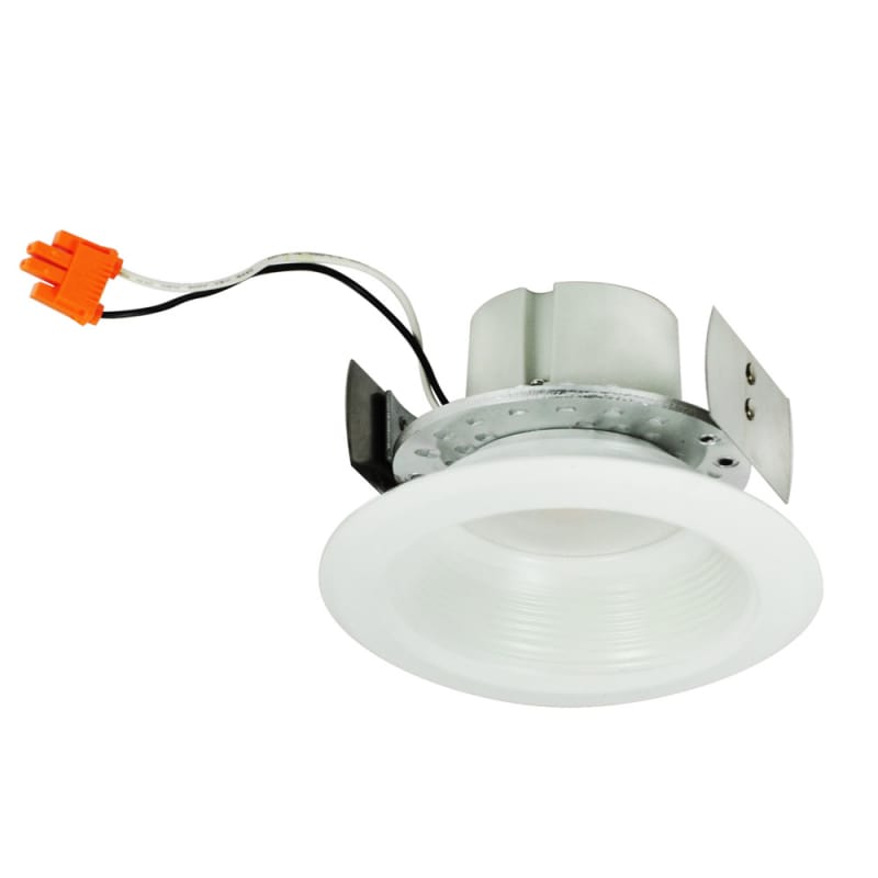 Nora Lighting NLCBC-452D30 White Cobalt 4" Led 3000K Baffle Recessed Trim