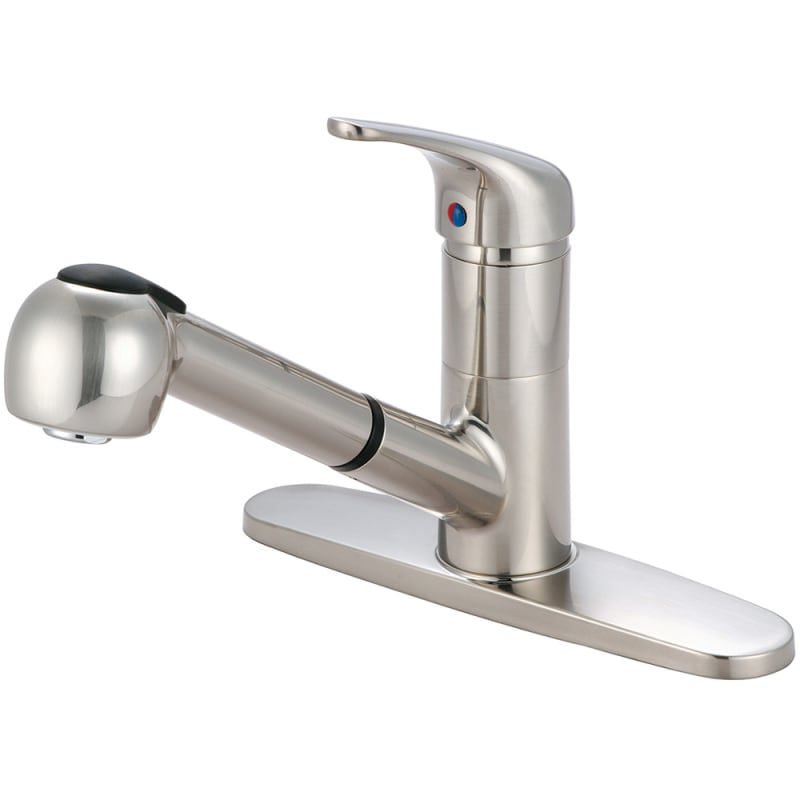 UPC 763439840851 product image for Olympia Faucets K-5030 Elite 1.8 GPM Widespread Kitchen Faucet with Pull-Out Spr | upcitemdb.com