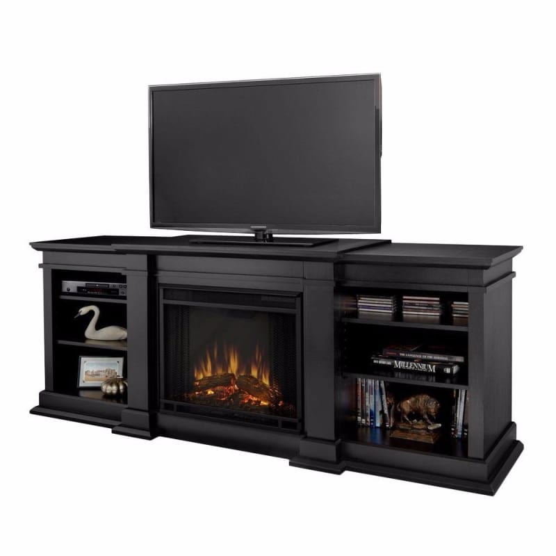 UPC 752370120511 product image for Real Flame G1200E-B Black Electric Real Flame G1200E Fresno Entertainment Unit w | upcitemdb.com