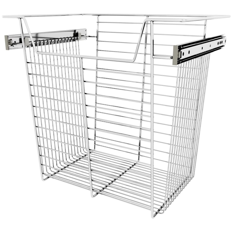 Rev-A-Shelf CBSL-181417-1 Sidelines 18   Wide x 17   High Pull Out Basket Chrome Storage and Organization Closet Organizers Pull Out Baskets 