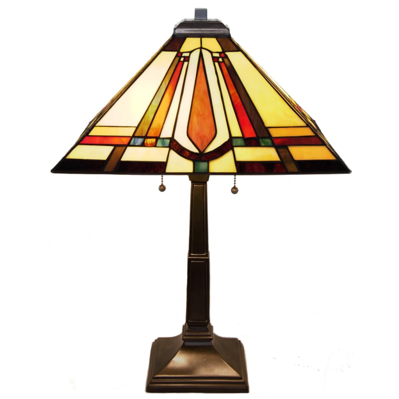 River of Goods Max Mission Stained Glass 23.5" Table Lamp