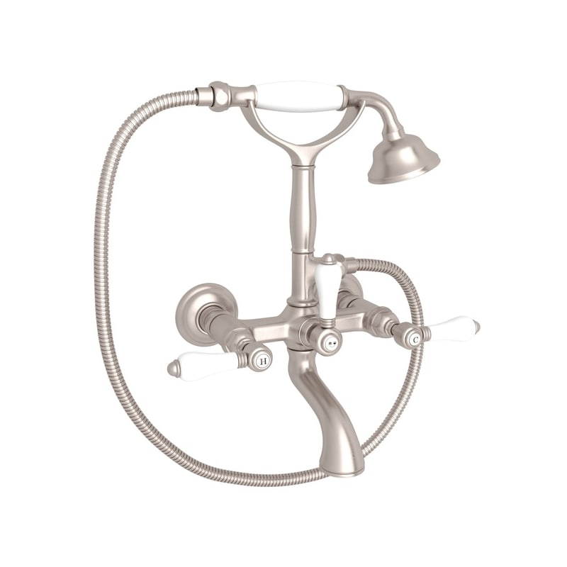 UPC 824438071414 product image for Rohl A1401LPSTN Satin Nickel Country Bath Country Bath Wall Mount | upcitemdb.com