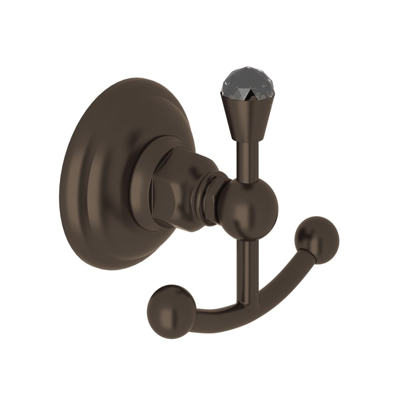 UPC 824438129863 product image for Rohl A1481CTCB Tuscan Brass Country Bath Country Bath Double Hook Robe | upcitemdb.com