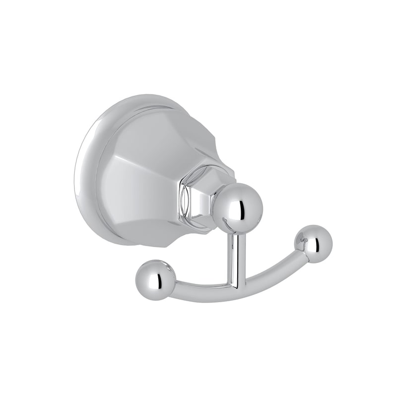 UPC 824438166653 product image for Rohl A6881APC Polished Chrome Palladian Palladian Double Hook Robe | upcitemdb.com