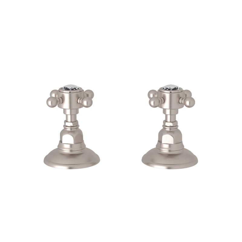 UPC 824438138117 product image for Rohl A7422XCSTN Satin Nickel Country Bath Country Bath Pair of 3/4