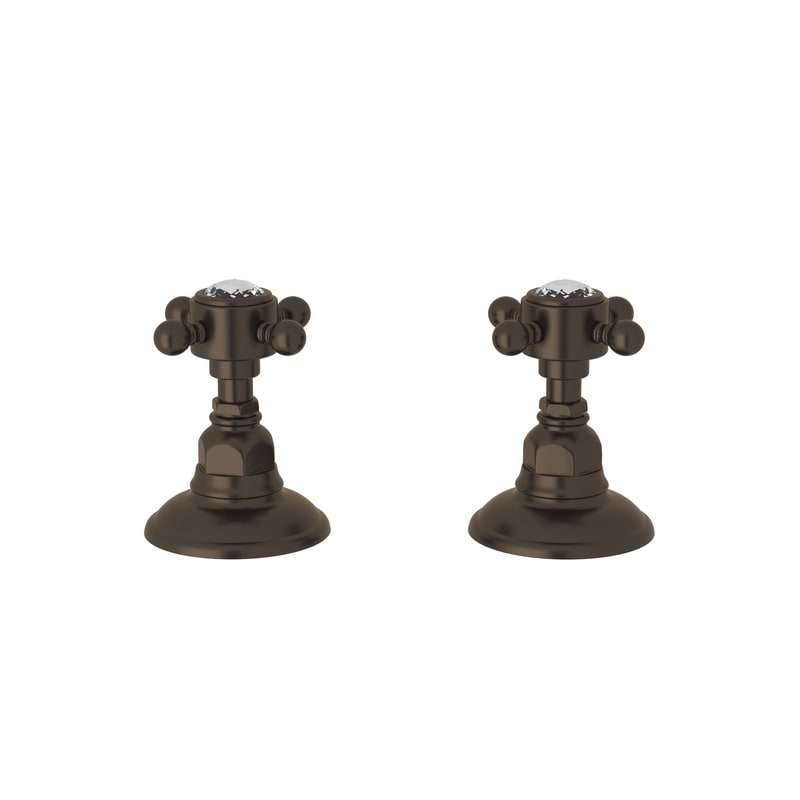 UPC 824438138124 product image for Rohl A7422XCTCB Tuscan Brass Country Bath Country Bath Pair of 3/4