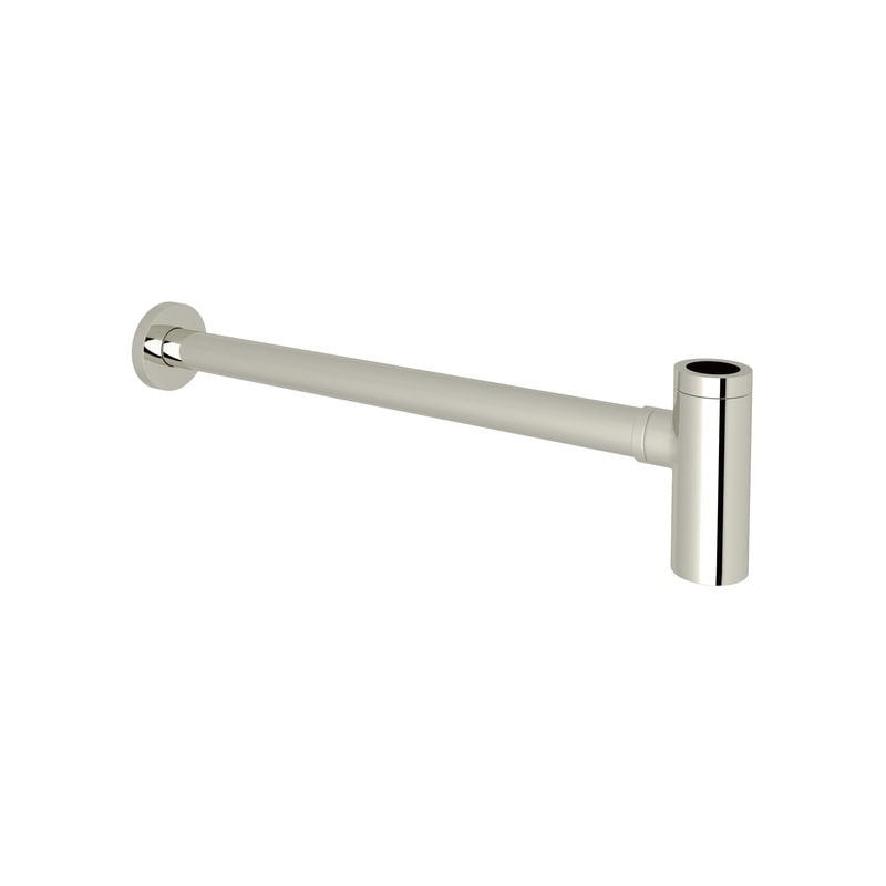 UPC 824438184947 product image for Rohl RPT124PN Polished Nickel Modern Modern P-Trap with Flat Flange | upcitemdb.com