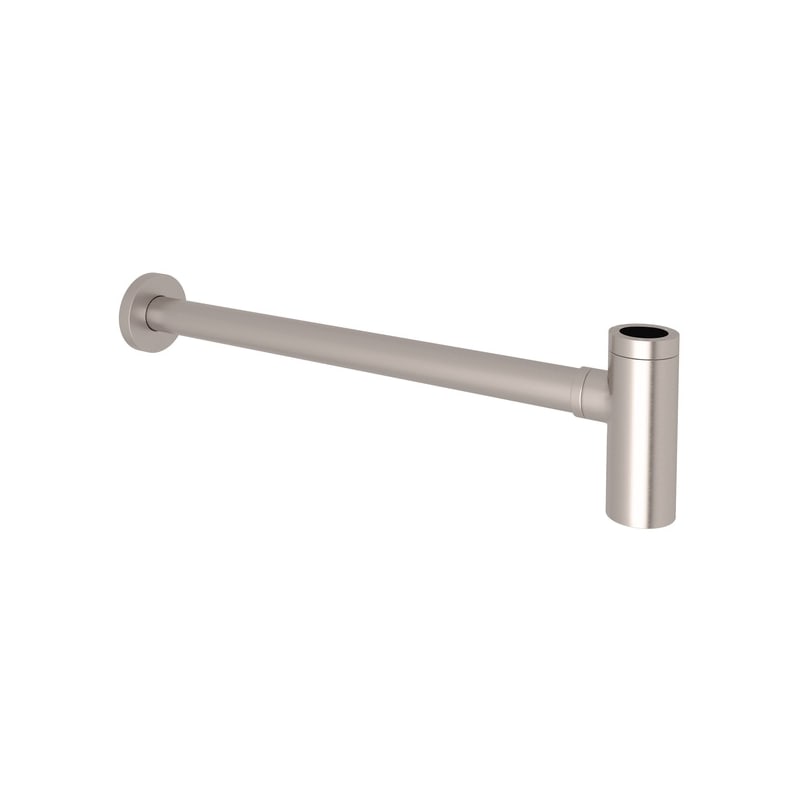 UPC 824438184954 product image for Rohl RPT124STN Satin Nickel Modern Modern P-Trap with Flat Flange | upcitemdb.com