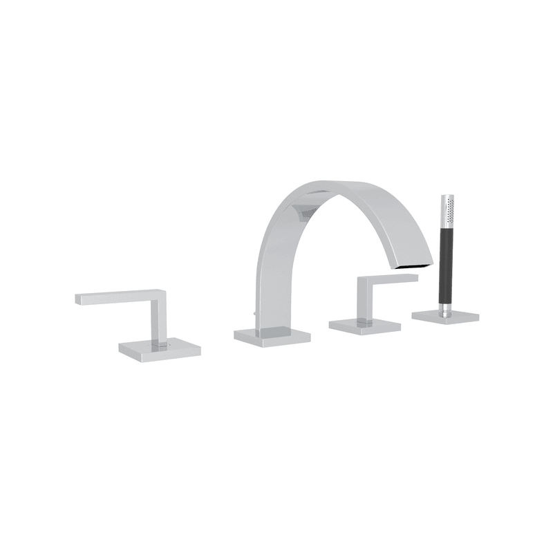 UPC 824438169487 product image for Rohl WA26L-APC Polished Chrome Modern Wave Deck Mount Tub Filler | upcitemdb.com