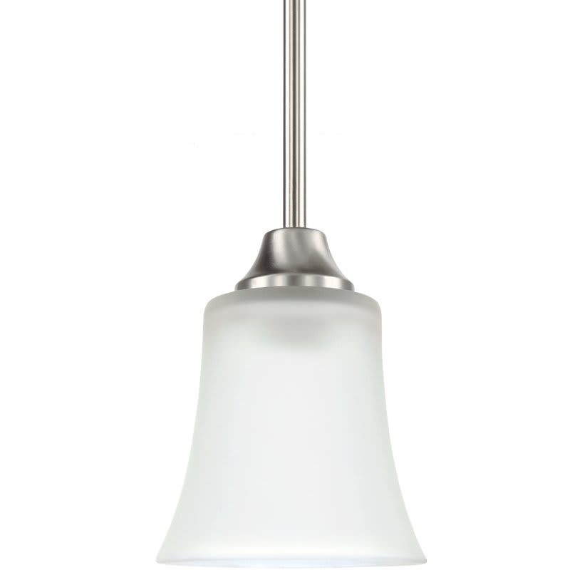 Sea Gull Lighting Holman 1-Light Mini Pendant Brushed Nickel