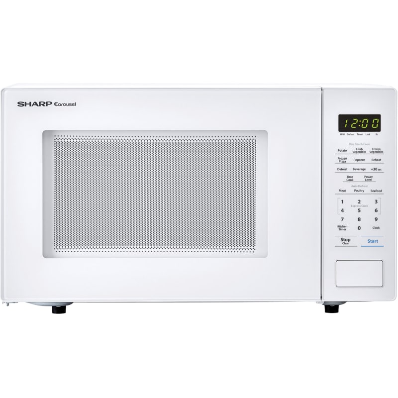 Sharp – Carousel 1.1 Cu. Ft. Mid-Size Microwave – White