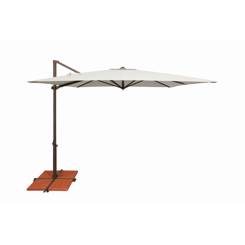 Simplyshadesimplyshade Ssag5a 86sq00 A Skye 8 5 8 Foot Wide Open Sunbrella Cantilever Umbrella With Full 360 Rotation Natural Outdoor Living Umbrellas Free Dailymail