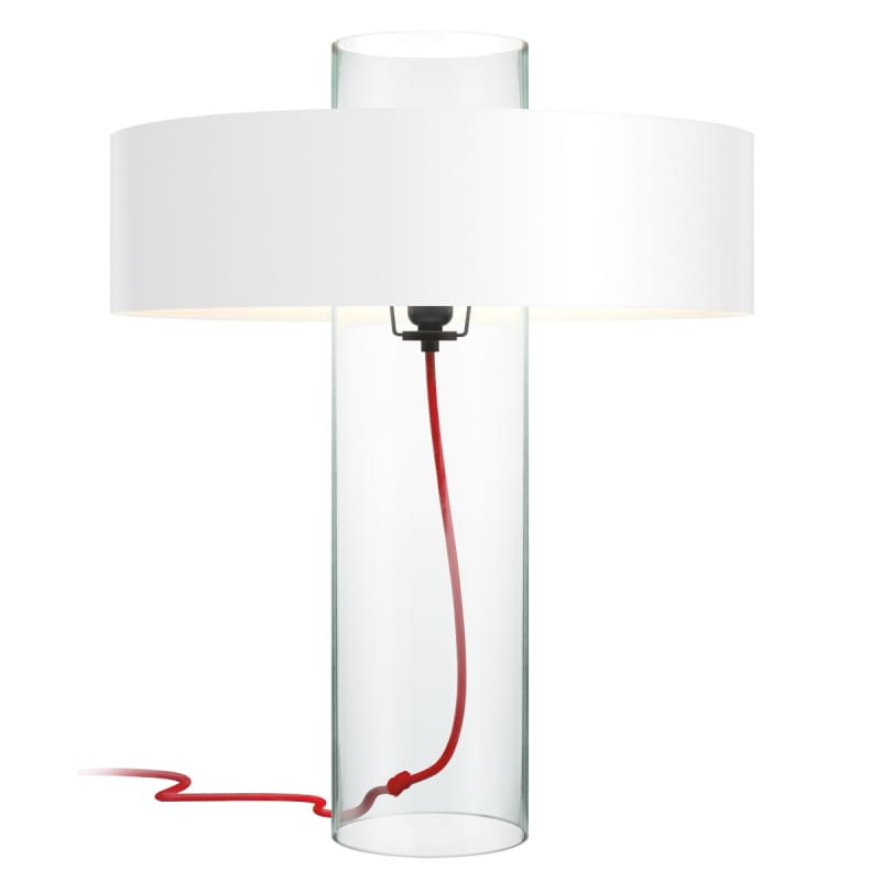 Sonneman 4755w Level 24 Tall 1, Tall Clear Glass Table Lamps