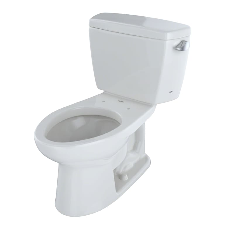 TOTO CST744SLR Drake Two Piece Elongated 1.6 GPF ADA Toilet with G-Max Flush System and Right-Hand Trip Lever - Less Seat Colonial White Fixture