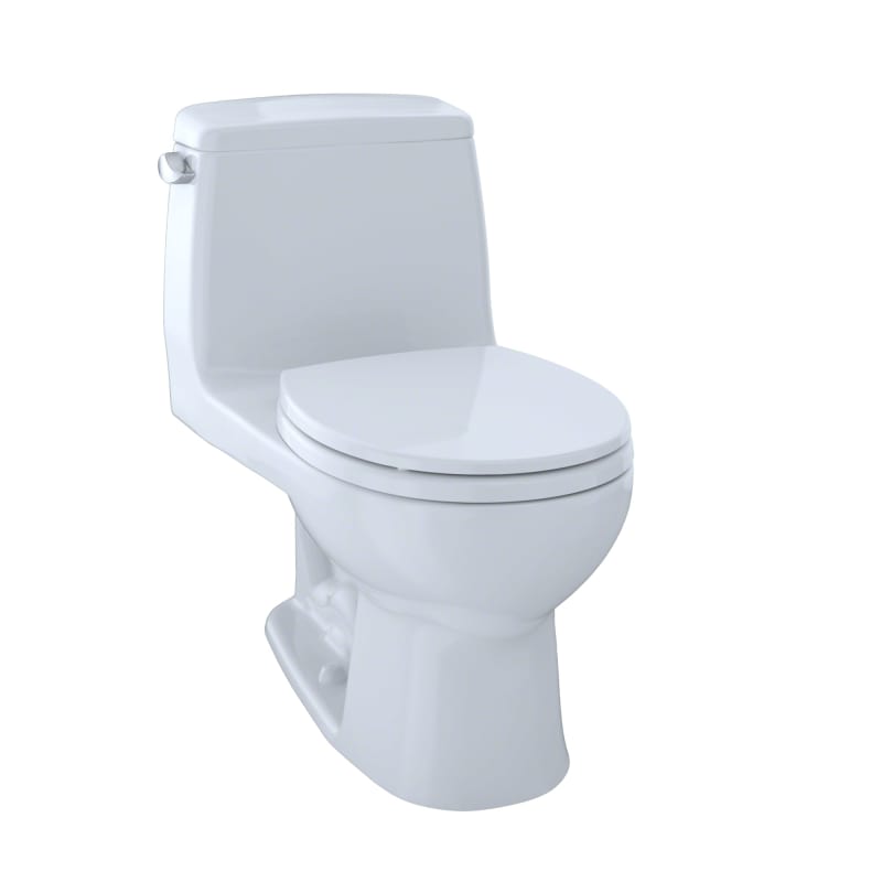 TOTO MS853113#01 Ultimate One Piece Round 1.6 GPF Toilet with G-Max Flush System - Seat Included Cotton Fixture Toilet One-Piece Round