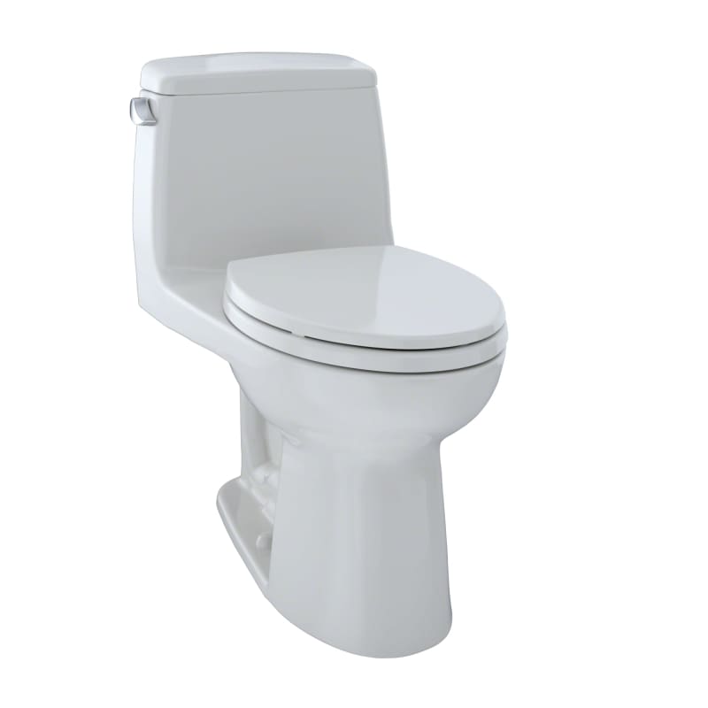 TOTO MS854114SL#11 UltraMax One Piece Elongated 1.6 GPF Toilet with G-Max Flush System - SoftClose Seat Included Colonial White Fixture Toilet One-Piece