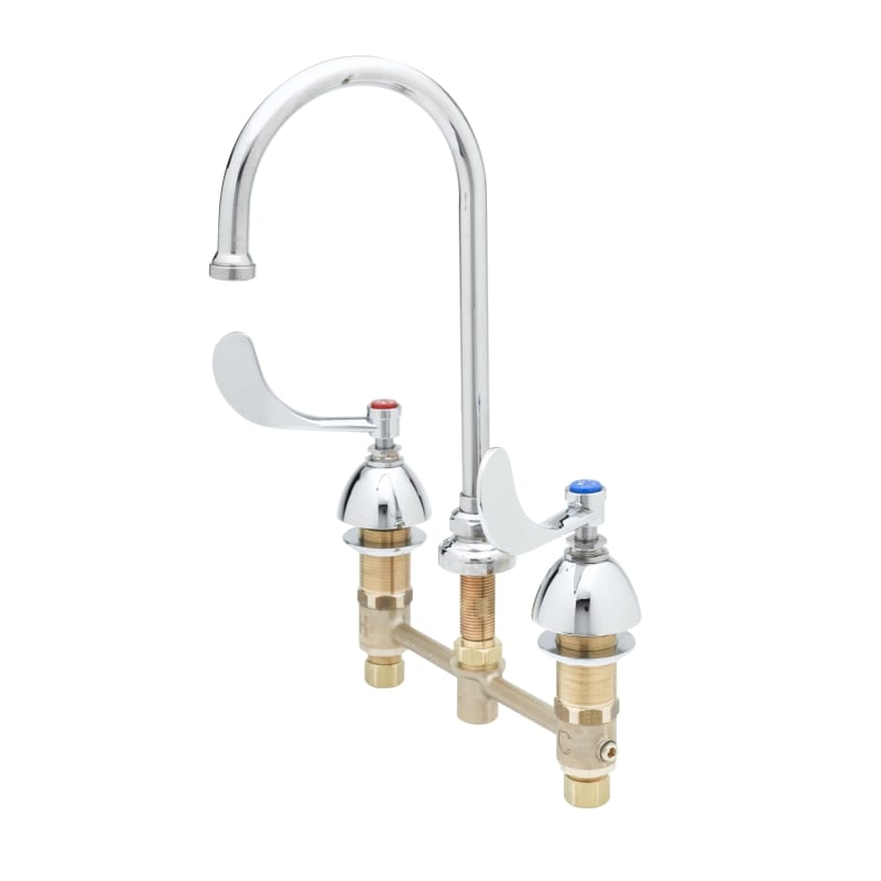 T/&S Brass B-2360-01 Flexible Mouth Guard Push Button Metering Handle Flow Control Bubbler
