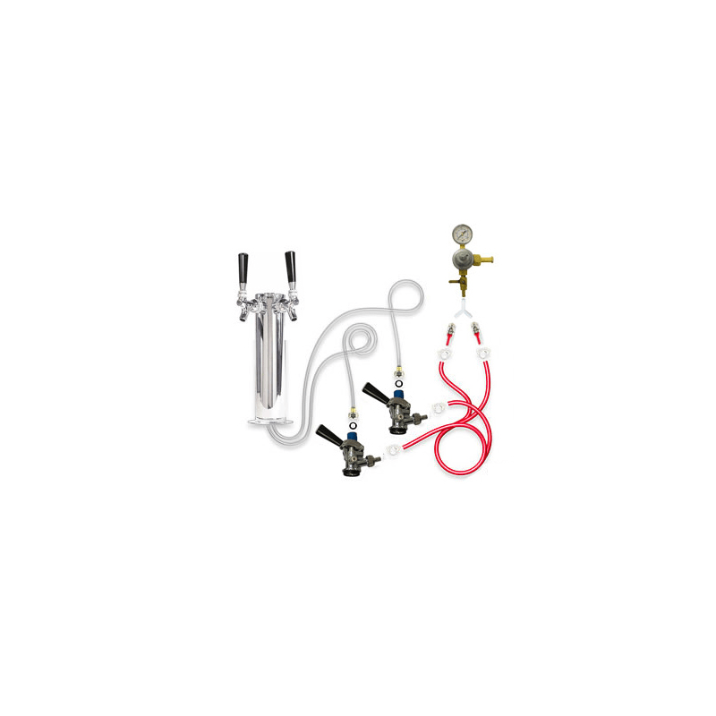 Single Tap Deluxe Tower Kegerator Conversion Kit