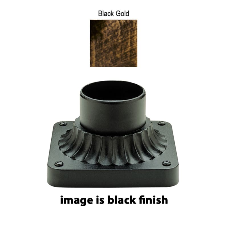 UPC 736916170376 product image for Trans Globe Lighting 100 BG Black Gold  Outdoor Square Pier Base | upcitemdb.com