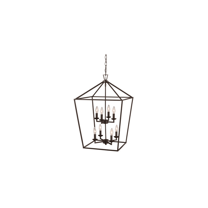 Trans Globe Lighting 10268 Lacey 8 Light 19  Wide Chandelier - Bronze