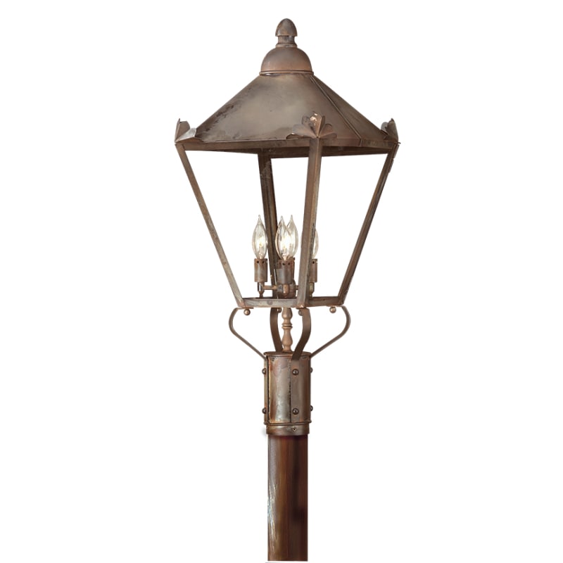 UPC 782042479791 product image for Troy Lighting P8947CI Charred Iron Preston Preston 4 Light Post Light | upcitemdb.com