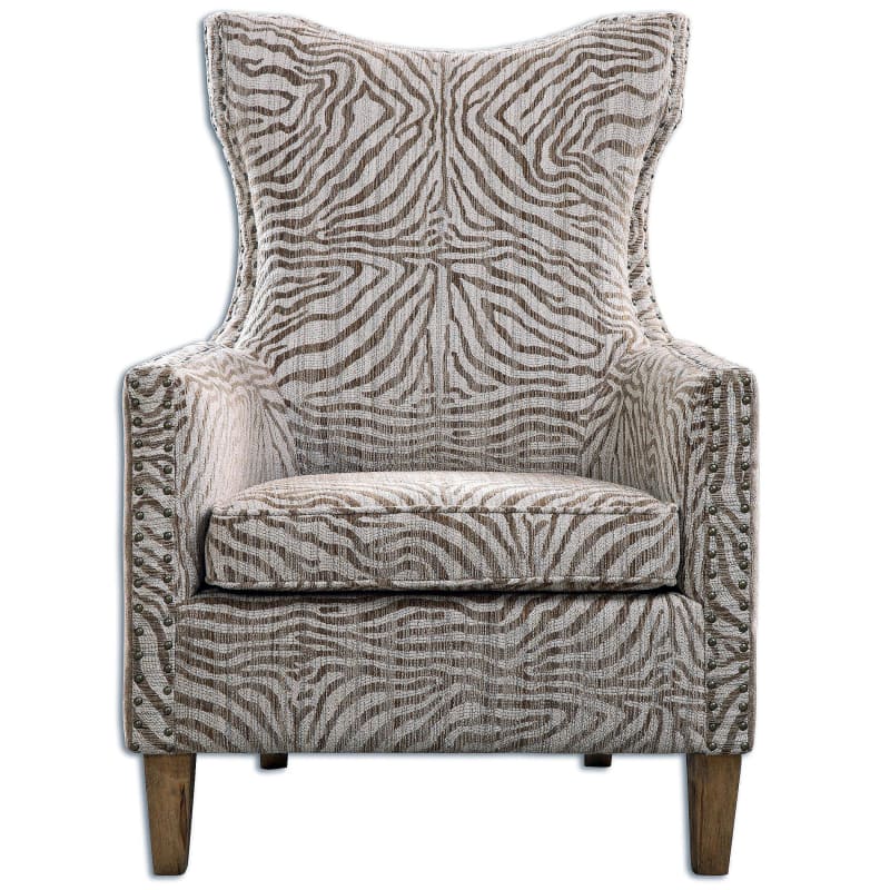 Uttermost 23208 Kiango 43" x 31" Arm Chair Stripes Indoor Furniture Chairs Accent