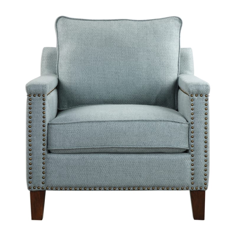 UPC 792977233818 product image for Uttermost 23381 Charlotta 31 Inch Wide Wood Frame Accent Chair with Nailhead Tri | upcitemdb.com