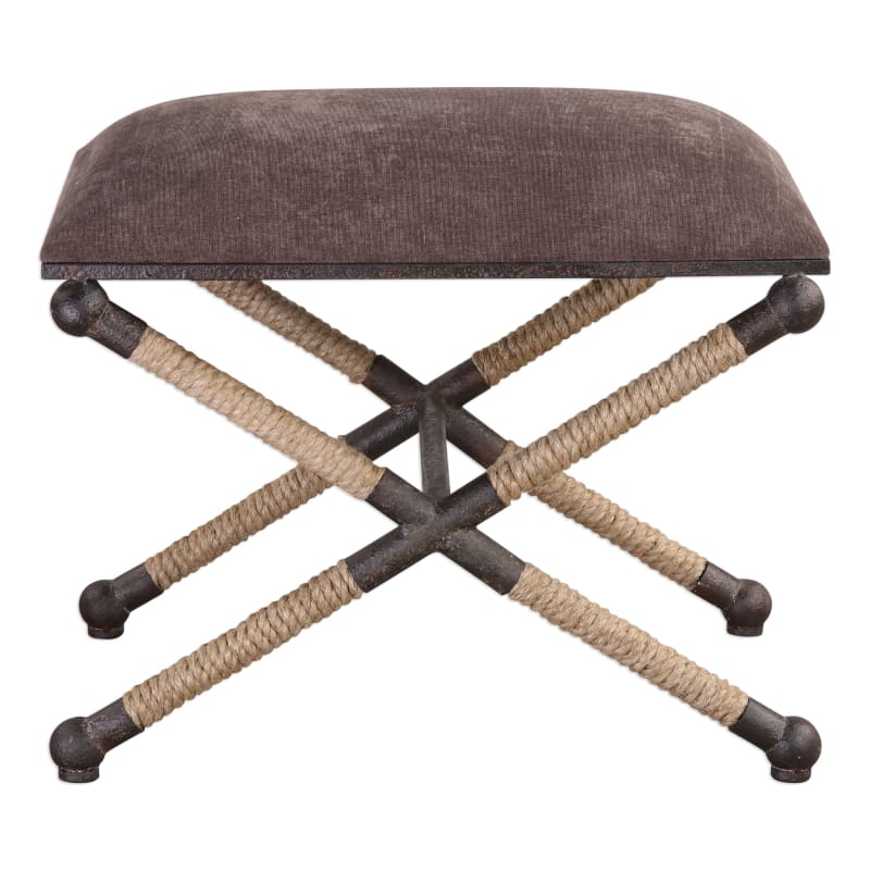 UPC 792977233986 product image for Uttermost 23398 Evert 24 Inch Wide Iron Frame Accent Stool by Grace Feyock | upcitemdb.com