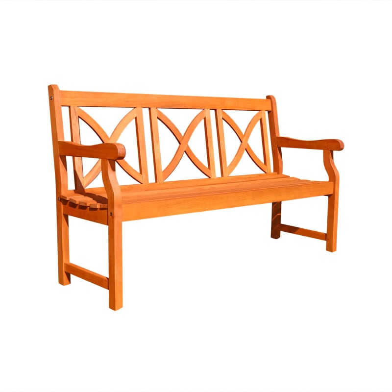 EAN 8935083200790 product image for Vifah V100 Malibu 57 Inch Wide Eucalyptus Bench | upcitemdb.com