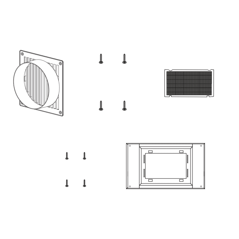 UPC 646328801303 product image for Zephyr ZRC-0100 Recirculating Kit for Twister Hood Inserts | upcitemdb.com