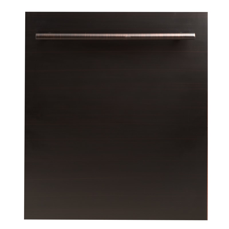 Zline DW-24 24 Inch Wide 20 Place Setting Energy Star Rated Built-In Fully Integrated Dishwasher with EcoWash Oil-Rubbed Bronze Sanitation and Waste