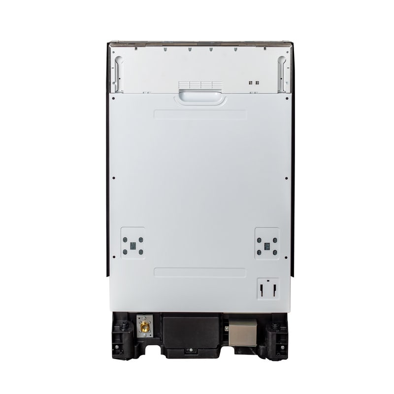 Zline DW-18 18 Inch Wide 16 Place Setting Energy Star Rated Built-In Fully Integrated Dishwasher with EcoWash Panel Ready Sanitation and Waste