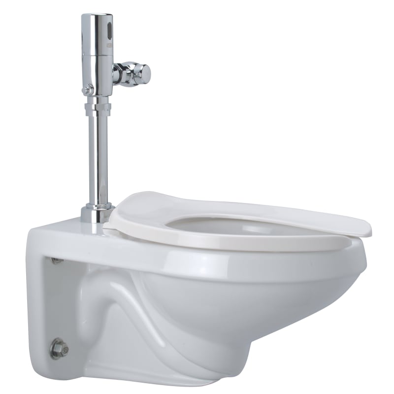 UPC 670240447455 product image for Zurn Z5615.213 Elongated Toilet System with Battery Powered Flush Valve | upcitemdb.com