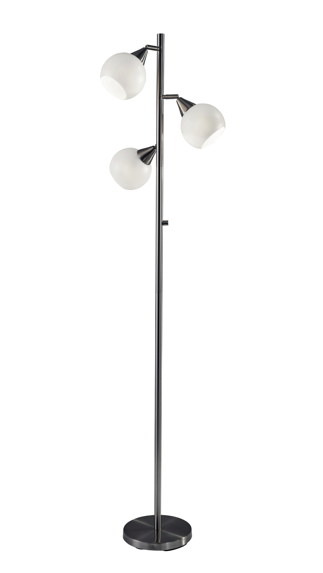 Adesso 1533 Phillip 3 Light 71" Tall Floor Lamp Silver eBay