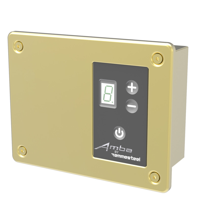 Amba ATWDHCR Brass Remote Towel Warmer Digital Led Heat Controller