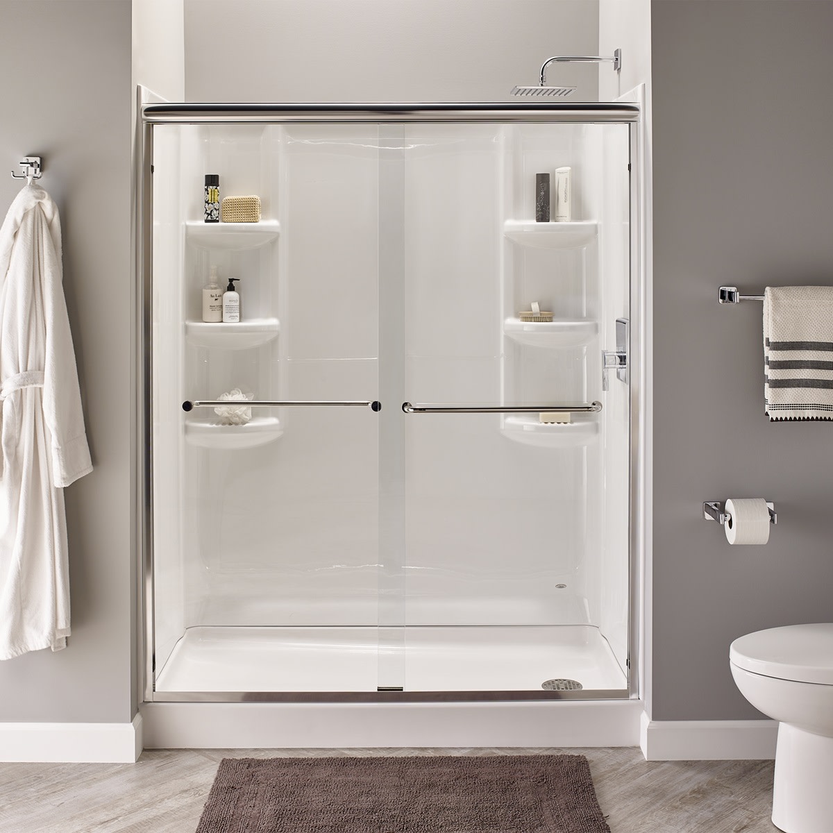 American Standard 2946.SW Arctic Studio 72"H X 32"W Three Panel Shower Wall Set eBay