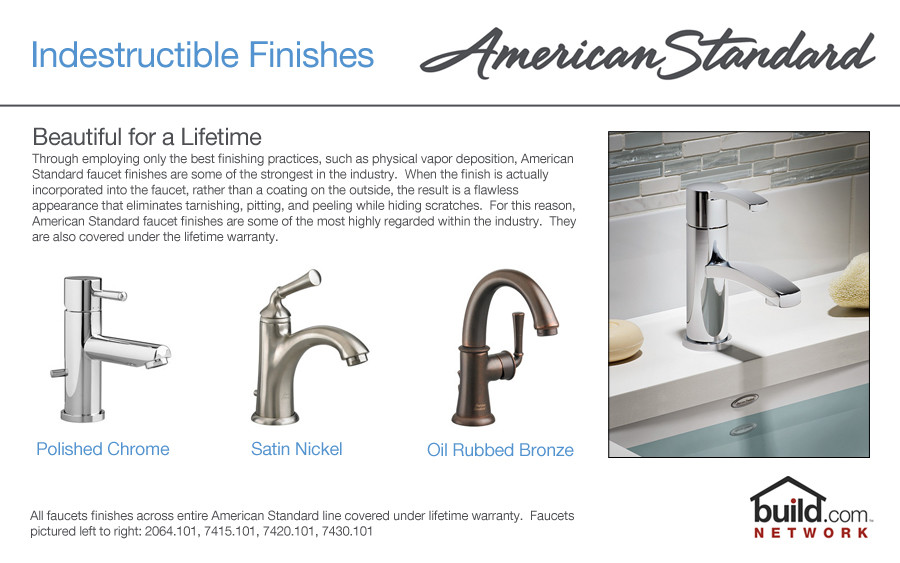 American Standard 7385.003 Reliant 3 Centerset Bathroom Faucet Chrome