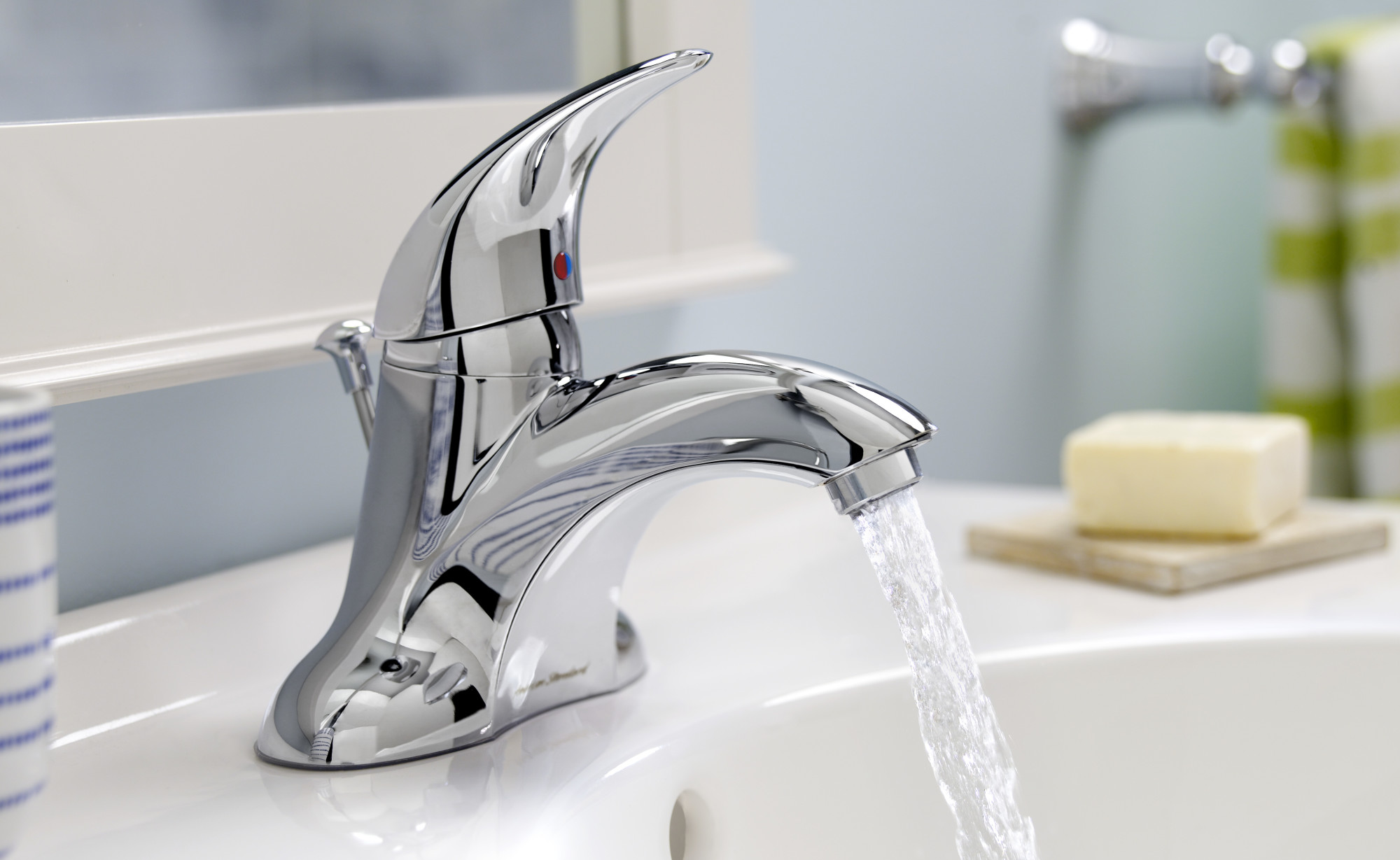 American Standard 7385.007 Chrome Reliant Centerset Bathroom Faucet eBay
