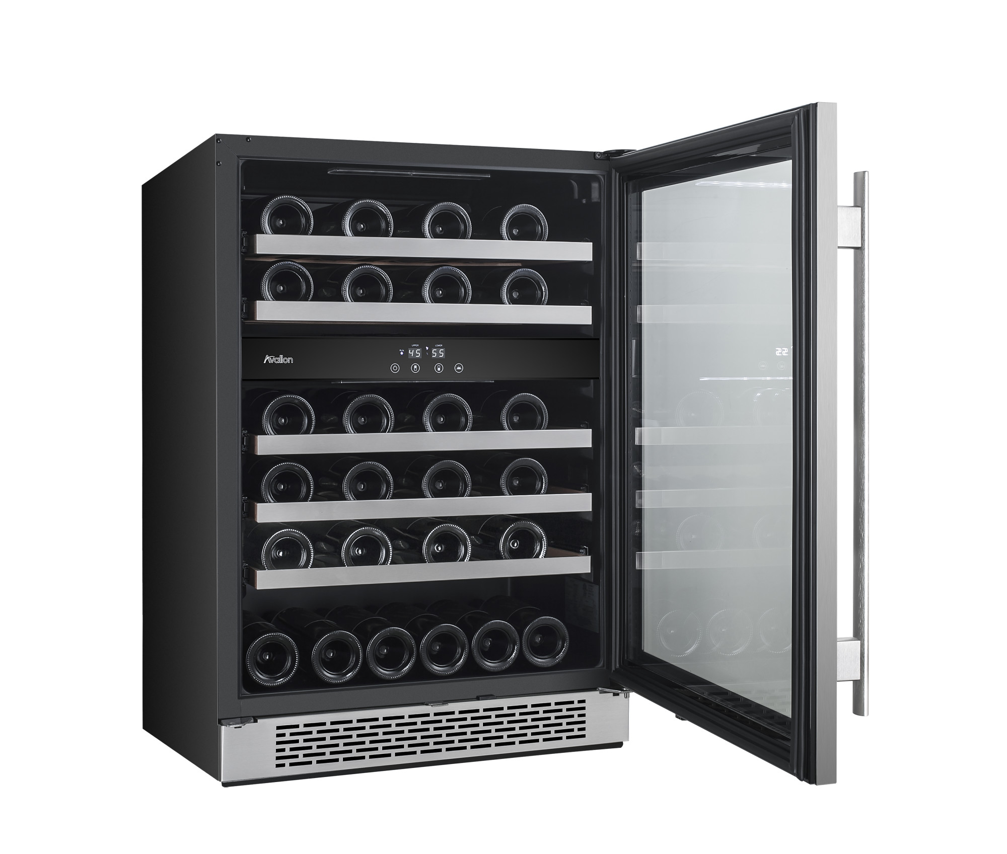 Avallon AWC241DZRH 24"W 46 Bottle Capacity Dual Zone Wine Cooler