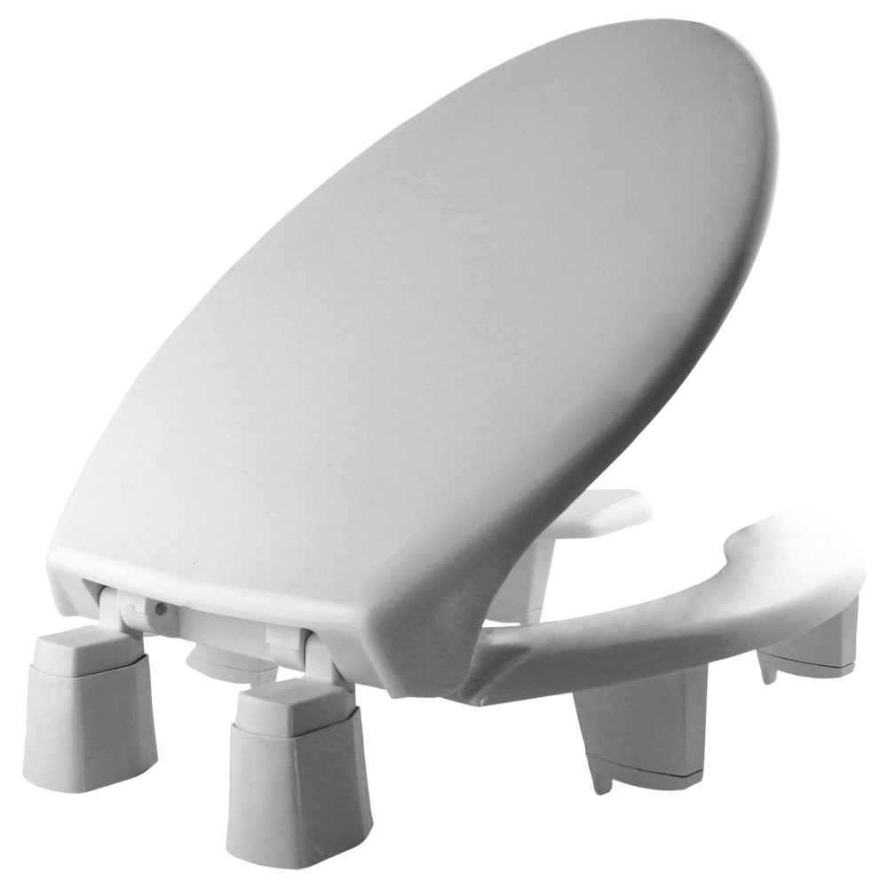 Bemis 3L2150T MedicAid Elongated Plastic Open Front Toilet Seat