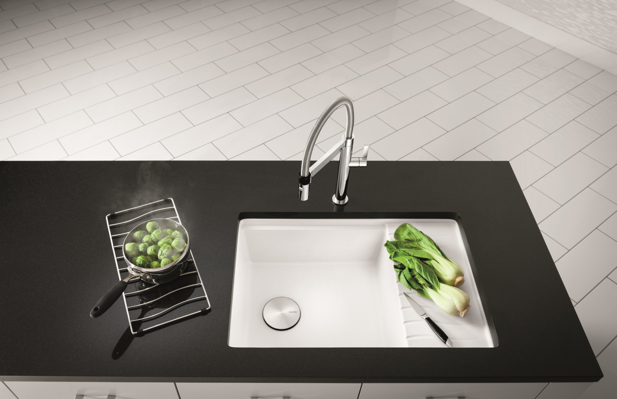 Blanco 441622 Chrome Culina 2.2 Gpm Single Hole Pre Rinse Kitchen