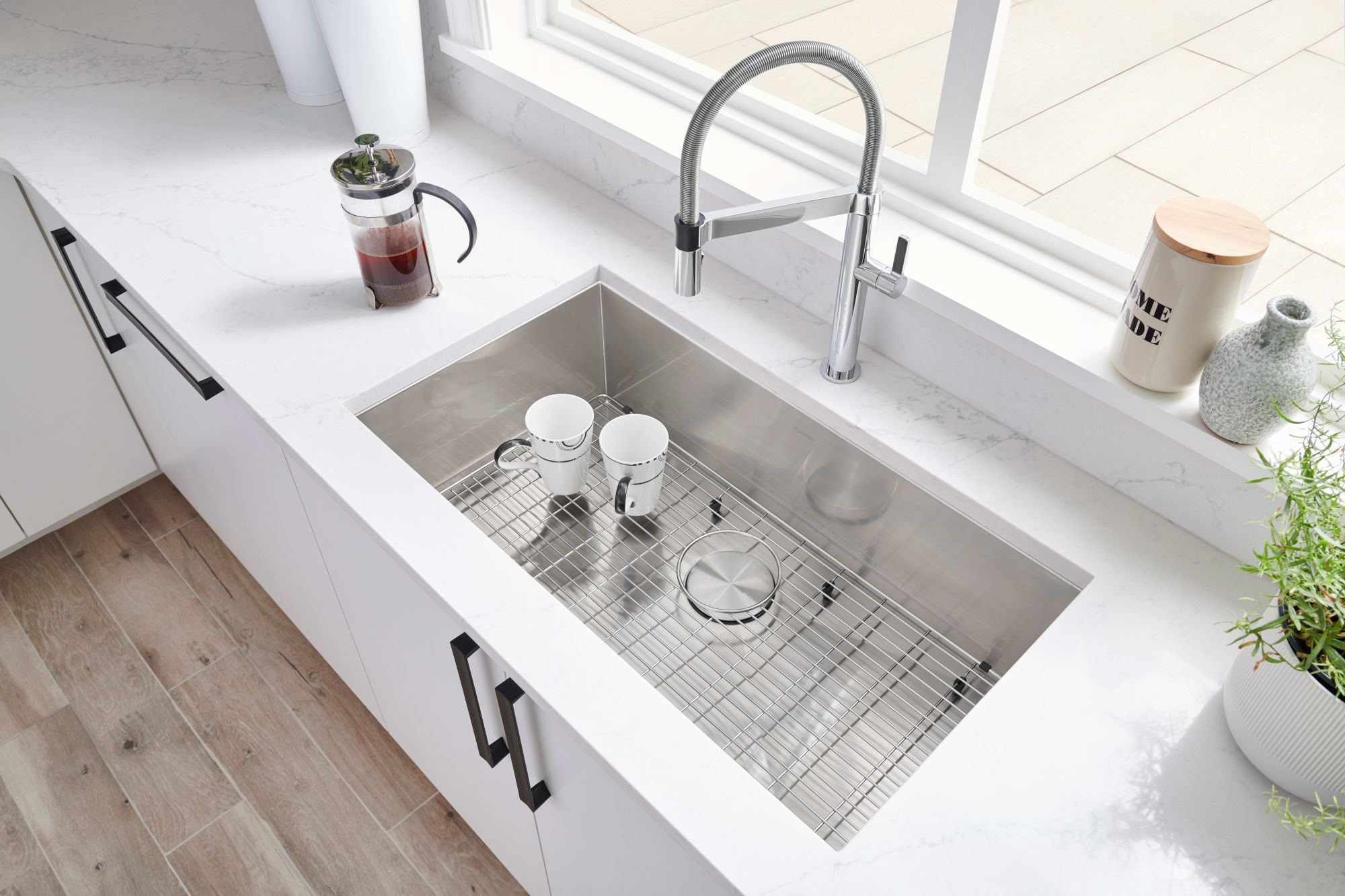 Blanco 518172 Satin Quatrus Kitchen Sink Undermount Single Basin 32" X