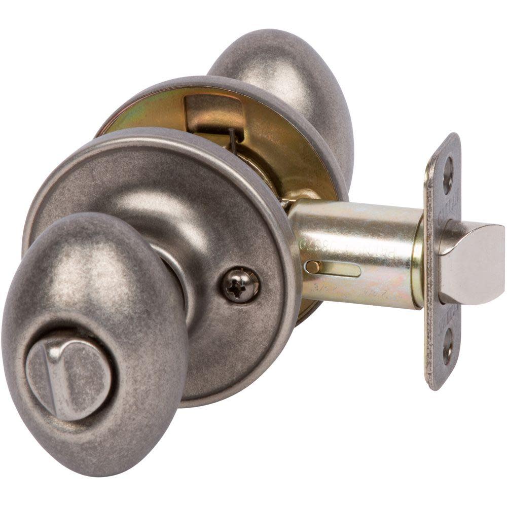 Callan 102t Ca Carlyle Privacy Door Knob Set Silver Ebay