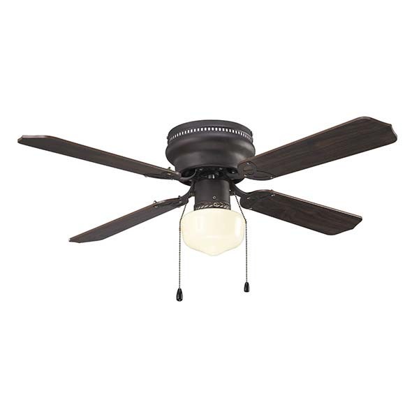 Canarm CF42NEP4 Bronze Neptune Single Light 4 Blade Hugger Ceiling Fan ...