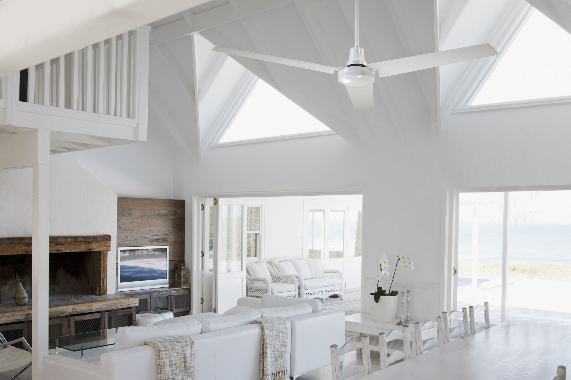 Canarm CP60HPWP 60" Span 3 Blade Hanging Ceiling Fan - White | eBay
