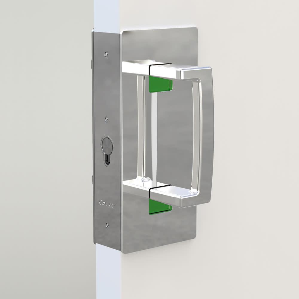 Cavilock Cl406b Pr Ss 34 Cl400 Privacy Pocket Door Set Nickel Ebay