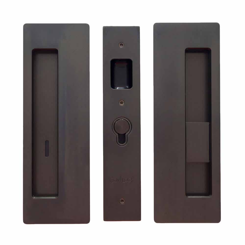 Cavilock CL400BPR38RH Privacy Pocket Door Pull Set Black eBay