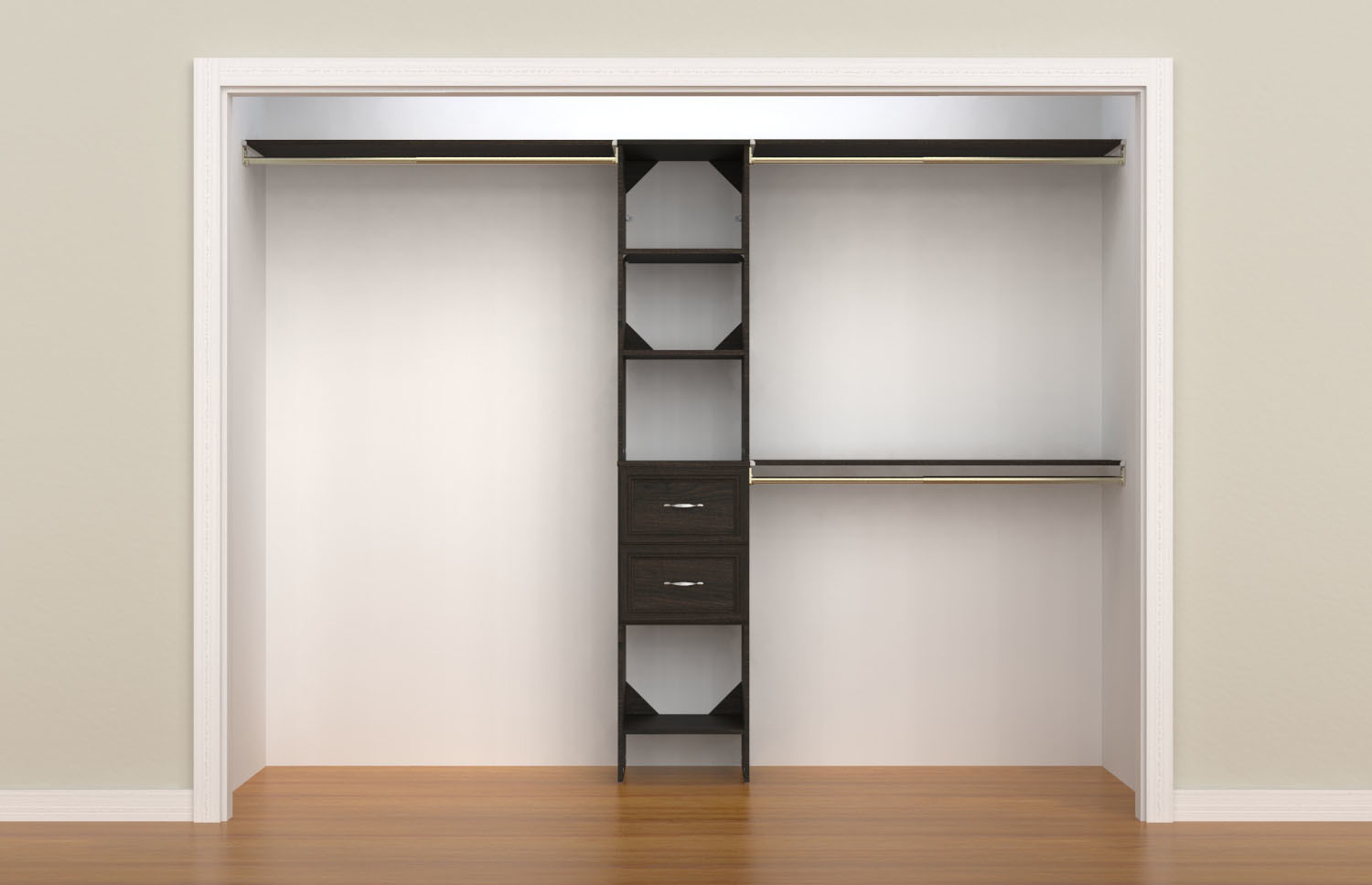 ClosetMaid SS16COS2DR SuiteSymphony 6 to 9 Foot Wide Closet Grey eBay