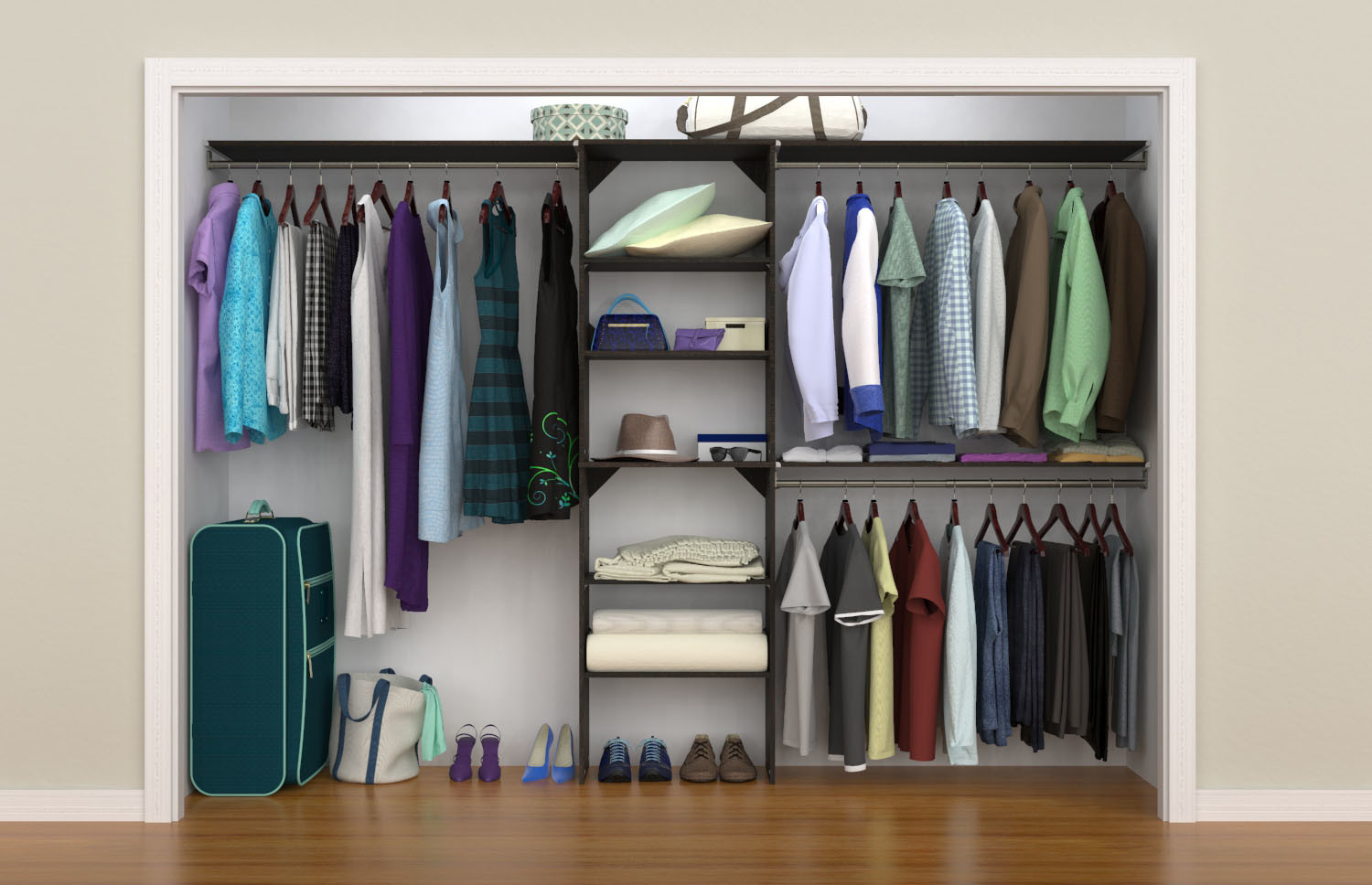 ClosetMaid SS25-COS SuiteSymphony 7 to 10 Foot Wide Closet System ...