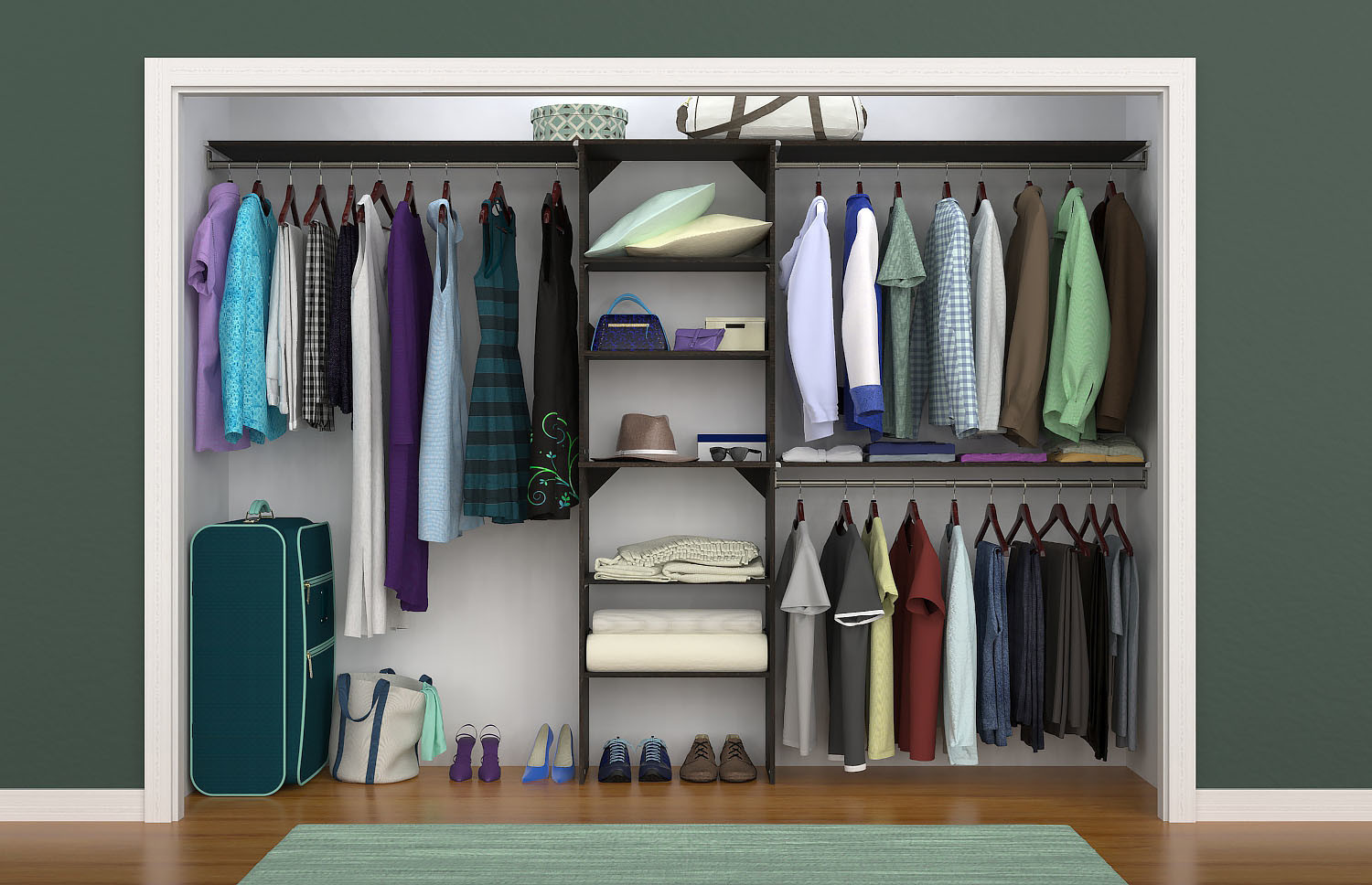 ClosetMaid SS25-COS SuiteSymphony 7 to 10 Foot Wide Closet System ...